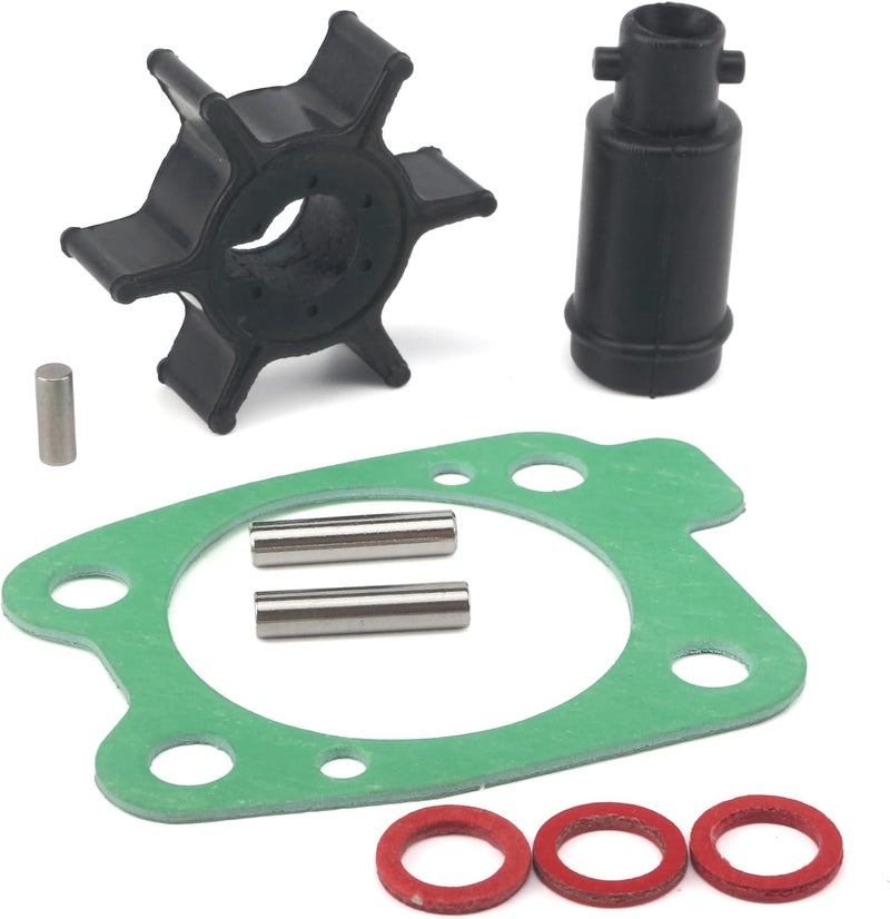 QUICKMARINE 6E0-44352 Marine Water Pump Impeller Service Kit fits Yamaha 4 Stroke 4 5 6 HP Boat Outboard Motor Replacement 6E0-44352-00 Sierra 18-3073 - Image 1